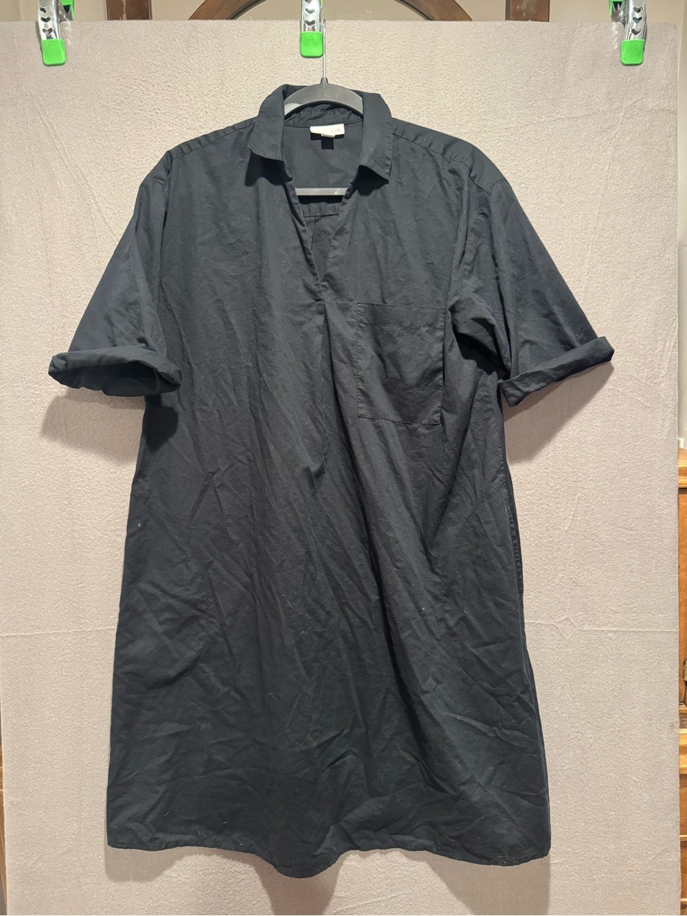 J. Jill Black Casual Shirt Dress